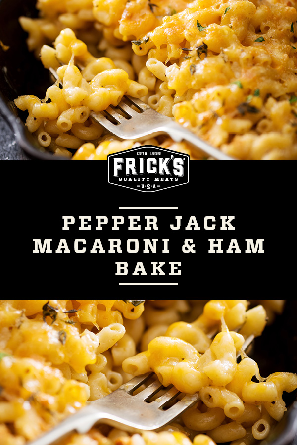 Pepper Jack Cheese Macaroni Ham Bake recipe