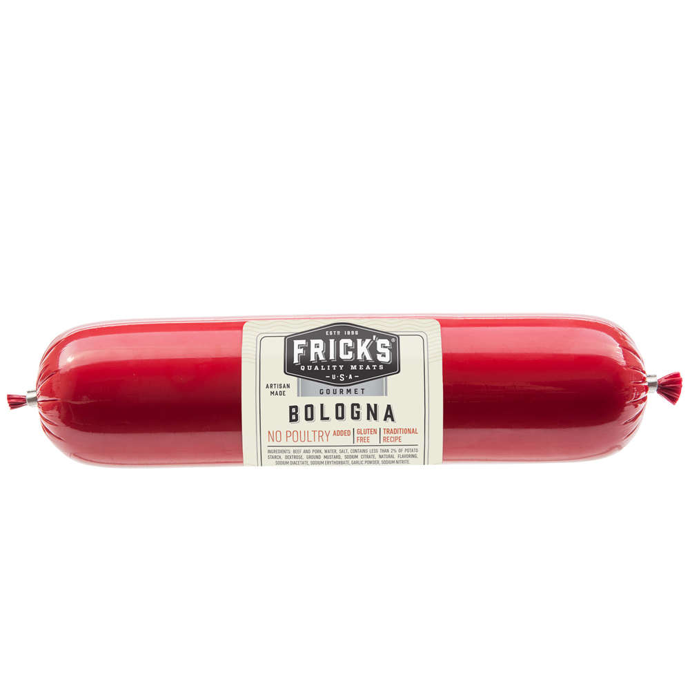 Traditional Bologna, 24oz Chub Bologna Frick's Quality Meats