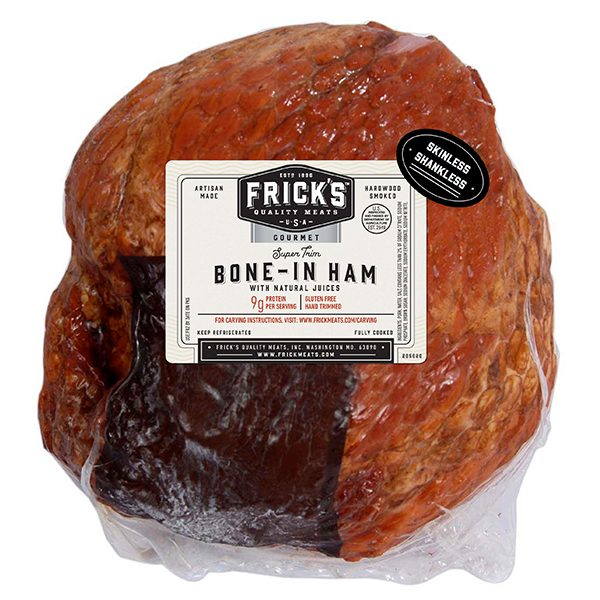 Skinless Shankless Whole Ham BoneIn Ham Frick's Quality Meats