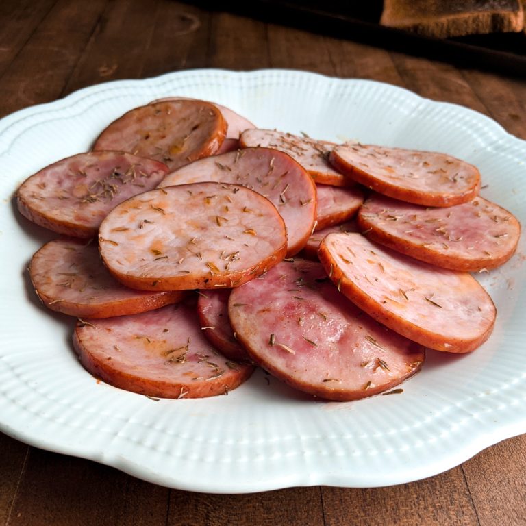 Biscuit Ham Slices, Stack Boneless Ham Frick's Quality Meats