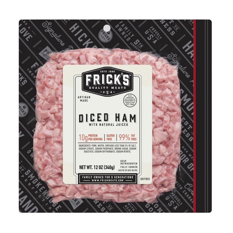 Diced Ham, 12 oz Boneless Ham Frick's Quality Meats