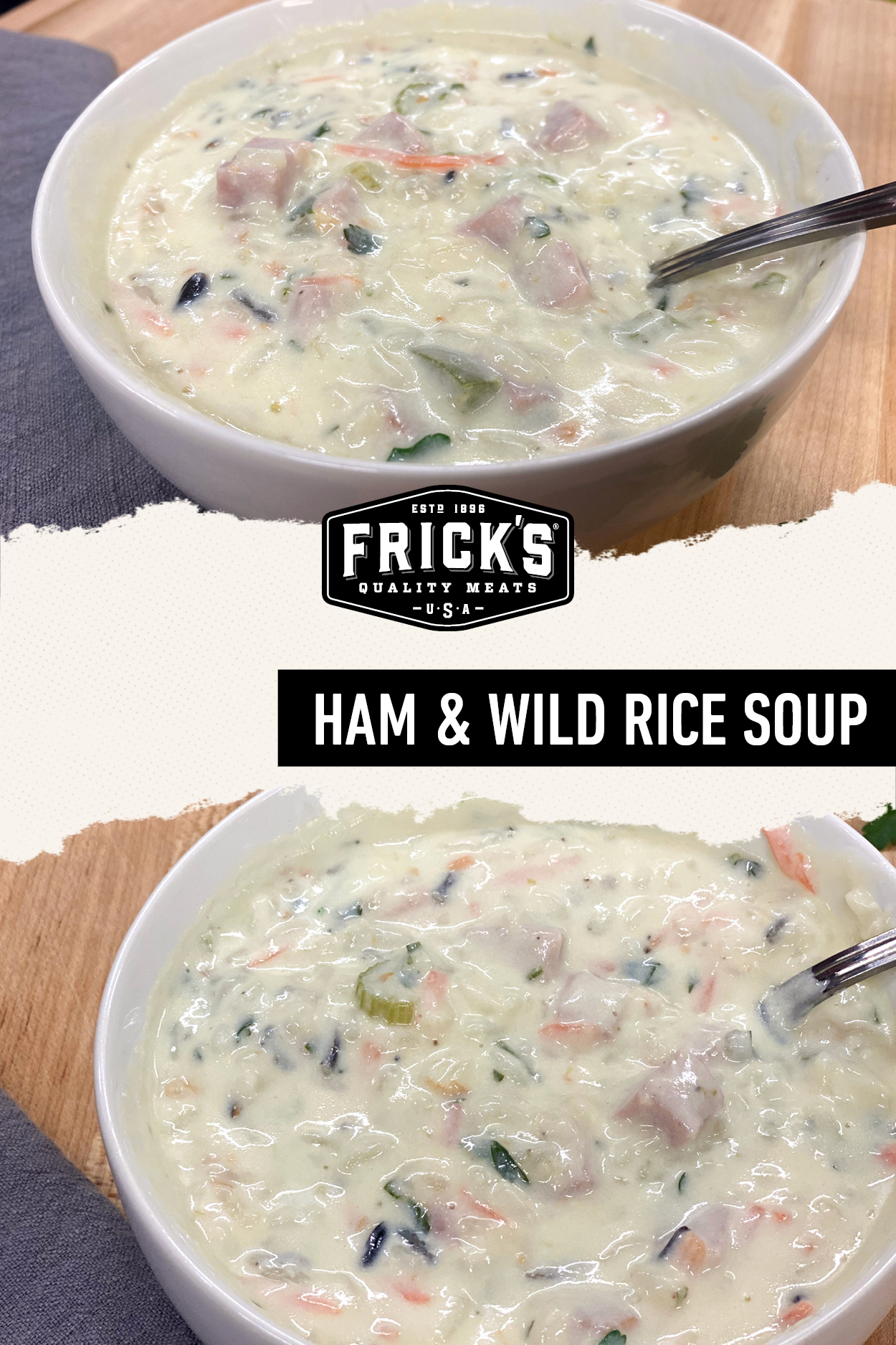 Chicken Wild Rice Soup with Ham