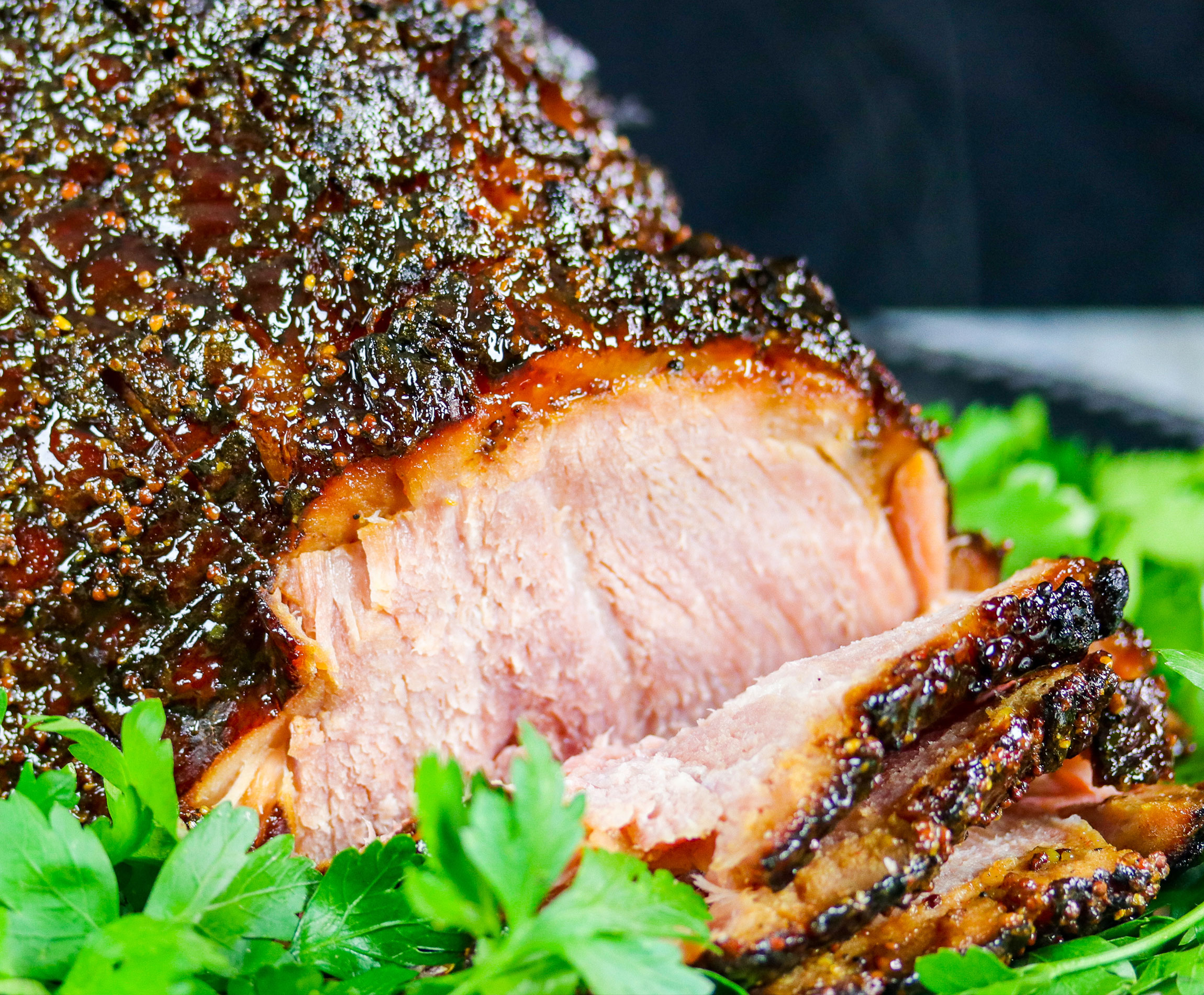 Balsamic and Dijon-Glazed Ham - Dinner Idea Recipes