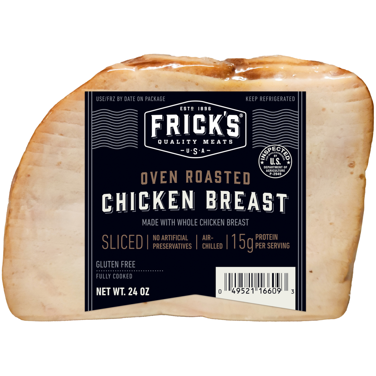 Oven Roasted Chicken Breast, 24oz | Sliced Chicken | Frick's Quality Meats