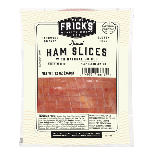 Biscuit Ham Slices, 12oz Stack