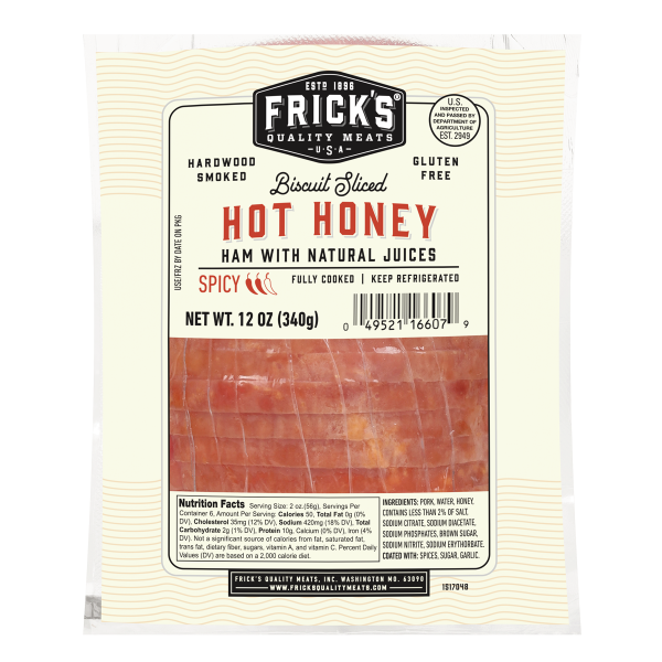 Hot Honey Biscuit Ham Slices, 12oz Stack